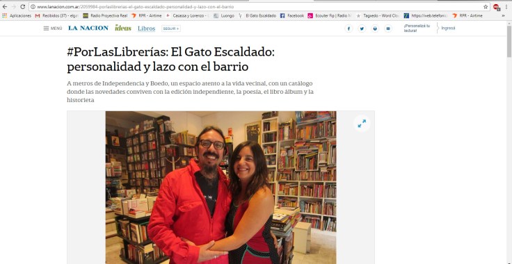 Nota Por las librerías La Nacion online 2017 1